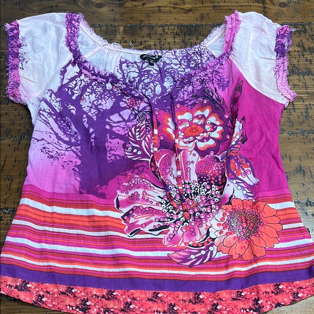 Vibrant Floral Women's Top